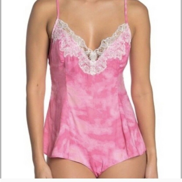 FREE PEOPLE INTIMATELY LUELLA LACE TRIM BODYSUIT - Picture 2 of 12